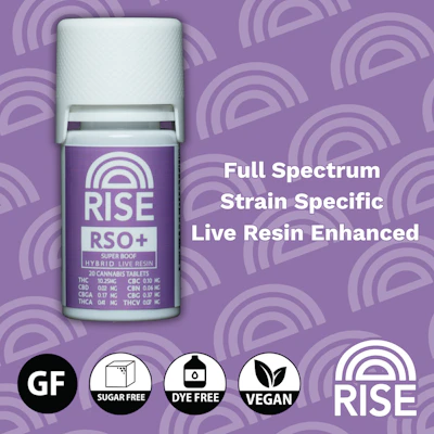 SUNO - 200mg RSO Tablets + Live Resin - Super Boof - CONCENTRATES by RISE at King of Budz