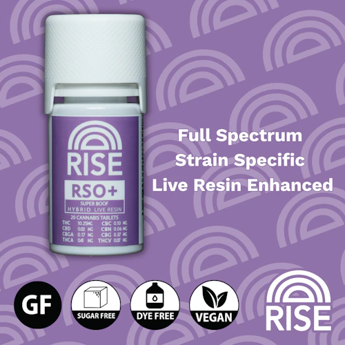 Rise - 200mg RSO Tablets + Live Resin - Super Boof