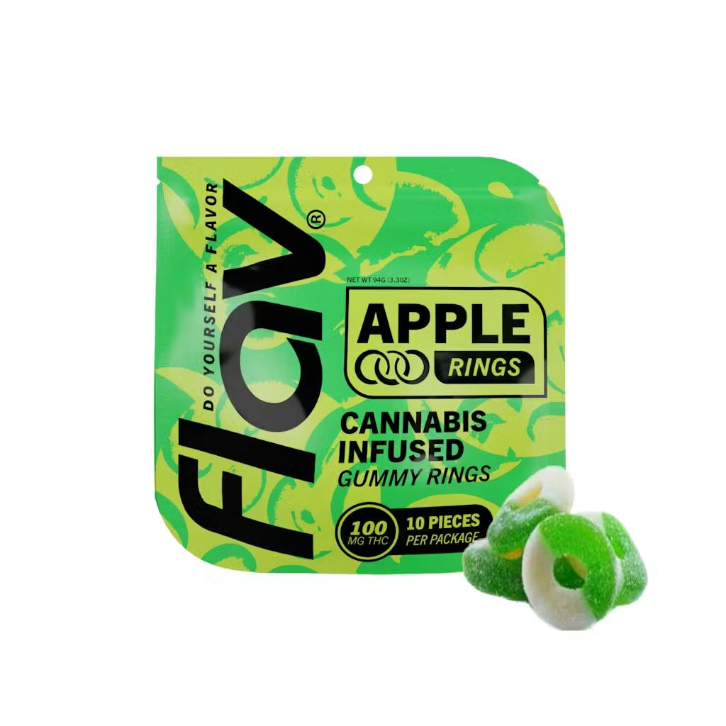 Flav - 100mg Gummies - Apple Rings
