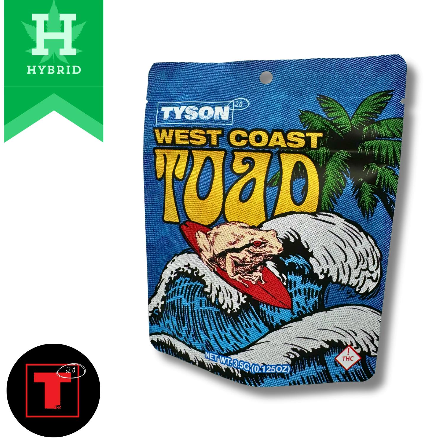 West Coast Toad Hybrid 3.5g Flower by Tyson 2.0 (New Mexico) • Pecos Valley  Production