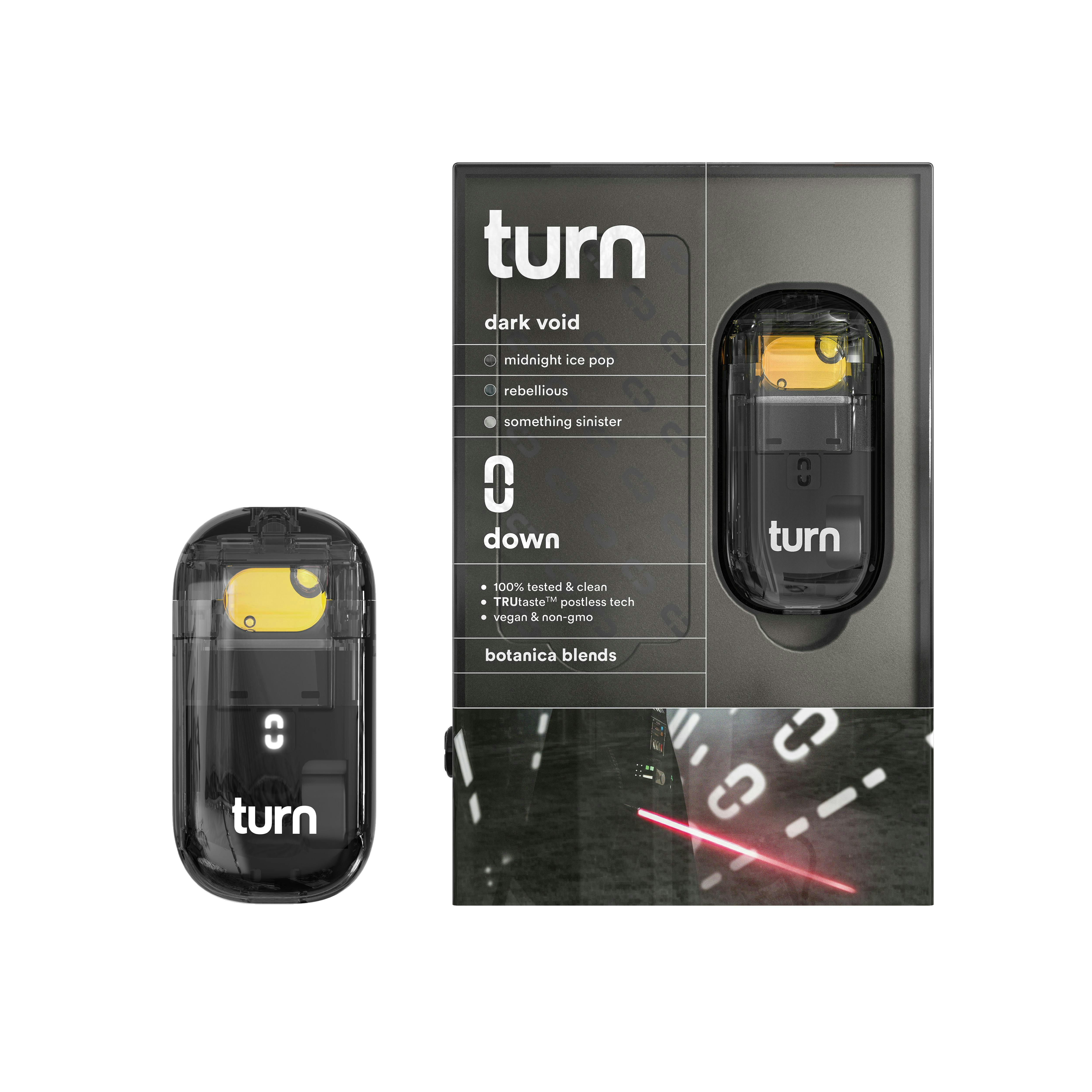 Turn Down Botanical Blend Disposable 2g - Dark Void | D2