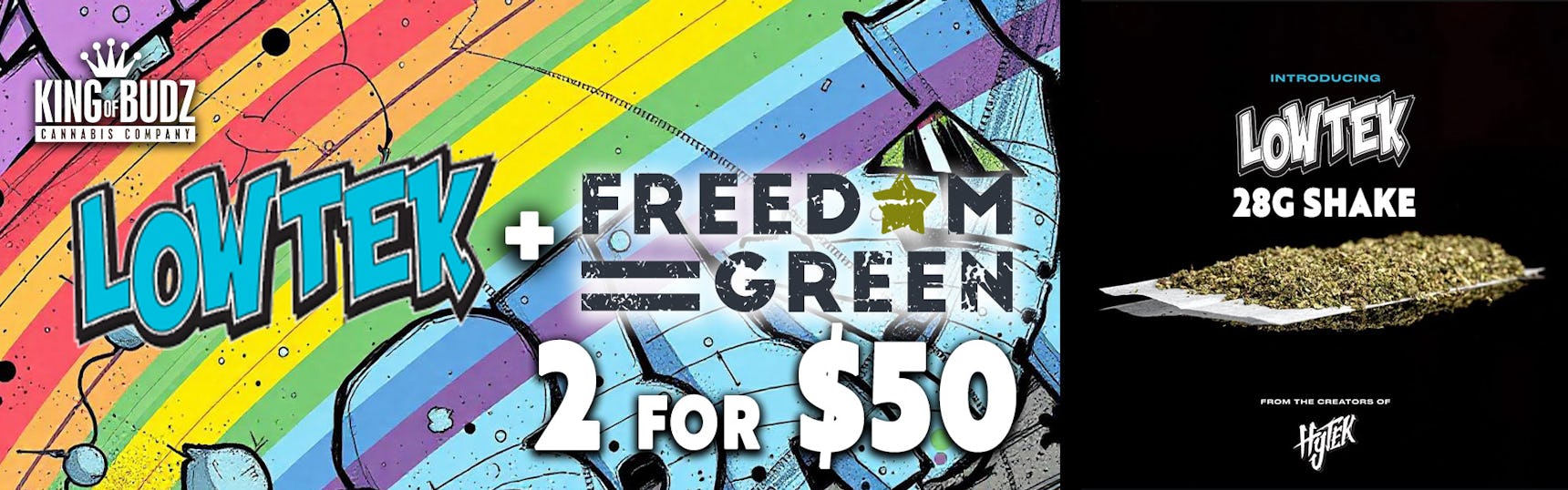 Lowtek/Freedom Green 28g Shake 2/$50