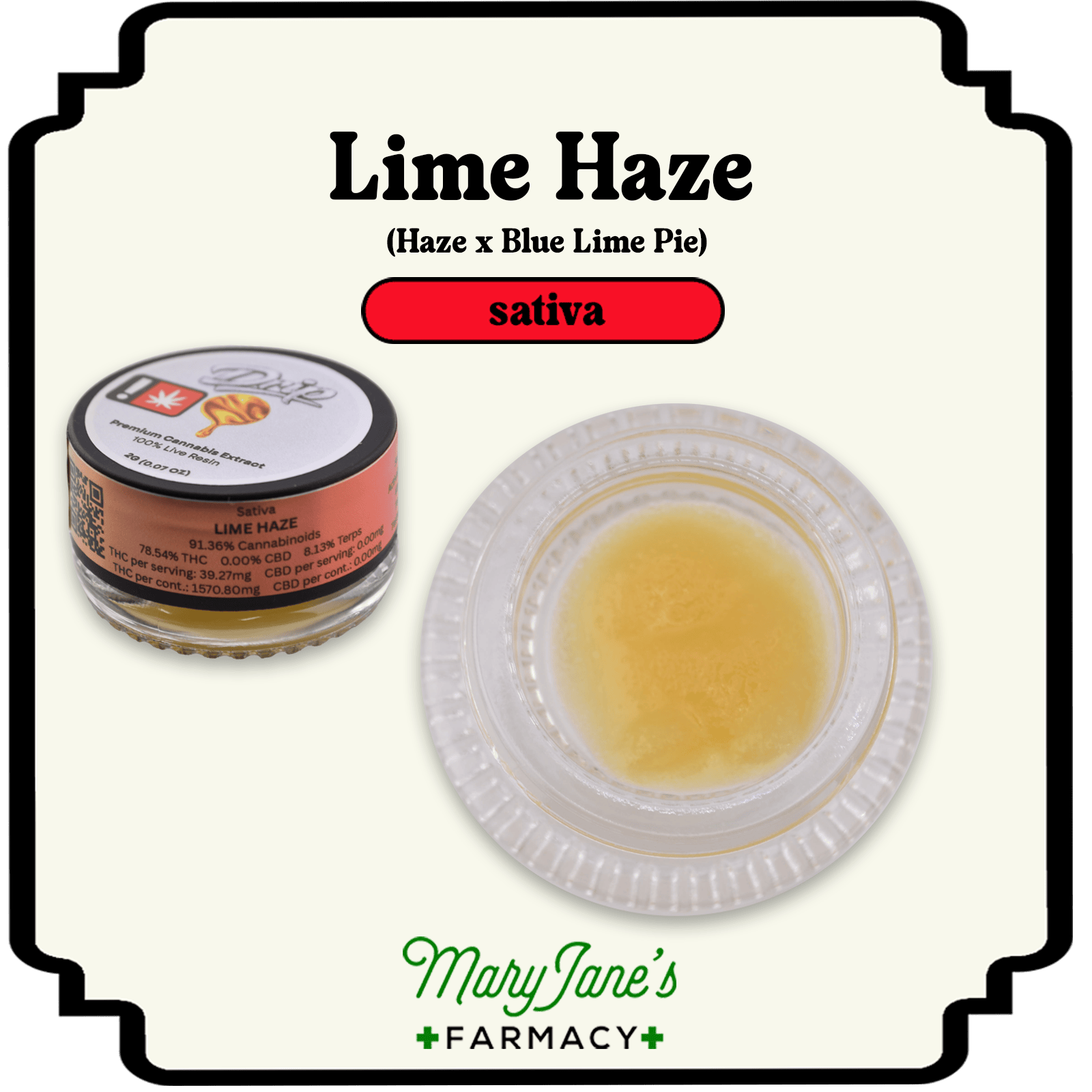 Image of Lime Haze Live Resin Extract