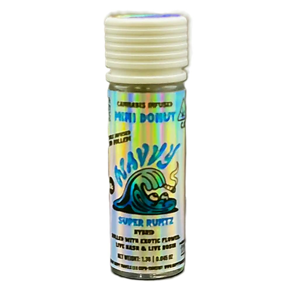 peace WAVVY - Z x C.R.B (Indica) Infused Mini Donut Preroll 1.3g
