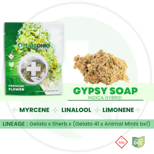 Pure Ohio | Gypsy Soap (Buds) | 3.5g | Indica-1
