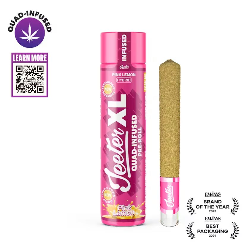 Jeeter - 2g Quad Infused Preroll - Pink Lemon