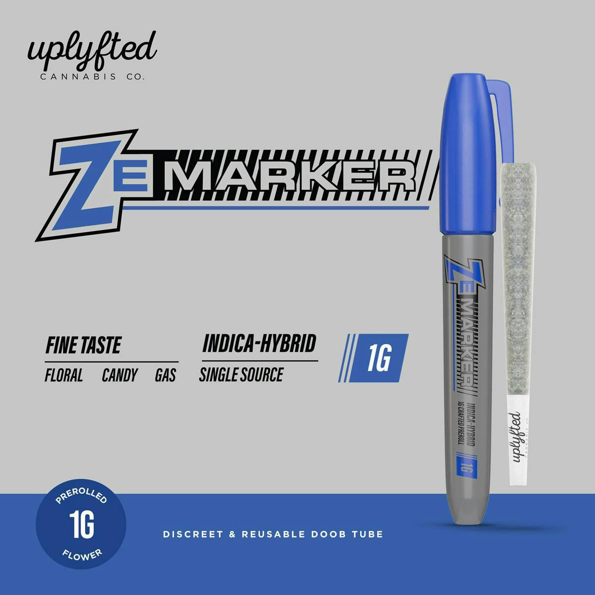 Product: UPLYFTED | ZE MARKER | PRE-ROLL INDICA/HYBRID