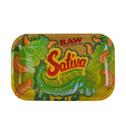 Raw | Medium Sativa Rolling Tray - 11in x 7in