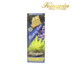 Kingpin Wraps | Blueberry Bomb Hemp Wraps - 4pk