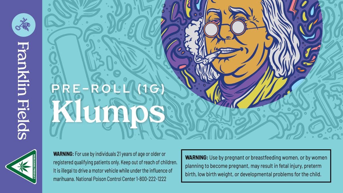 Product: Franklin Fields | Pre-Roll - 1g - Klumps