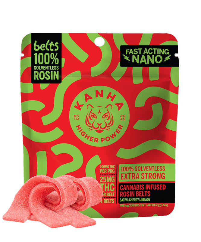 Product Kanha - Cherry Limeade Rosin Belts (100mg 4pk)