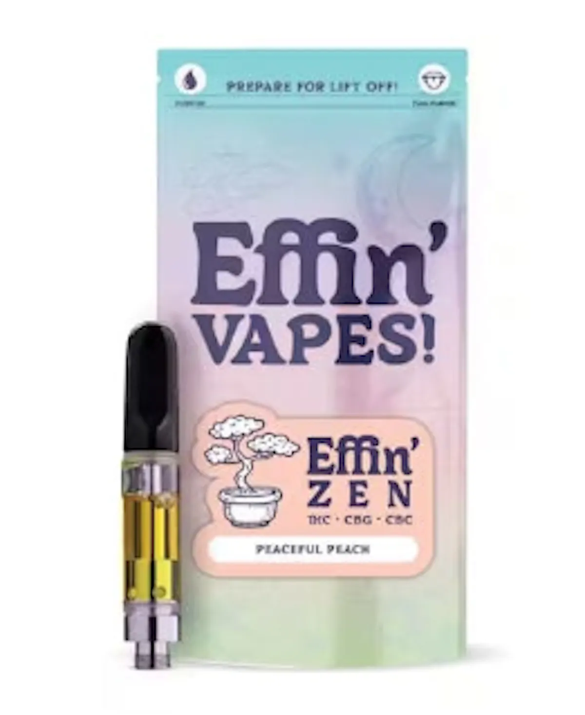 Effin Zen 14:1:1 Peaceful Peach Cartridge (THC:CBG:CBC) - Stories Cannabis  - Effin Zen 14:1:1 Peaceful Peach Cartridge (THC:CBG:CBC) Near Me - Effin  Zen 14:1:1 Peaceful Peach Cartridge (THC:CBG:CBC) in Fall River MA