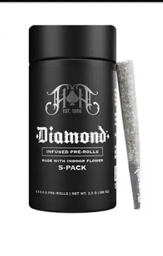 Heavy Hitters | Matter. Womac Diamond Infused | .5G 5PK Pre-Rolls-2