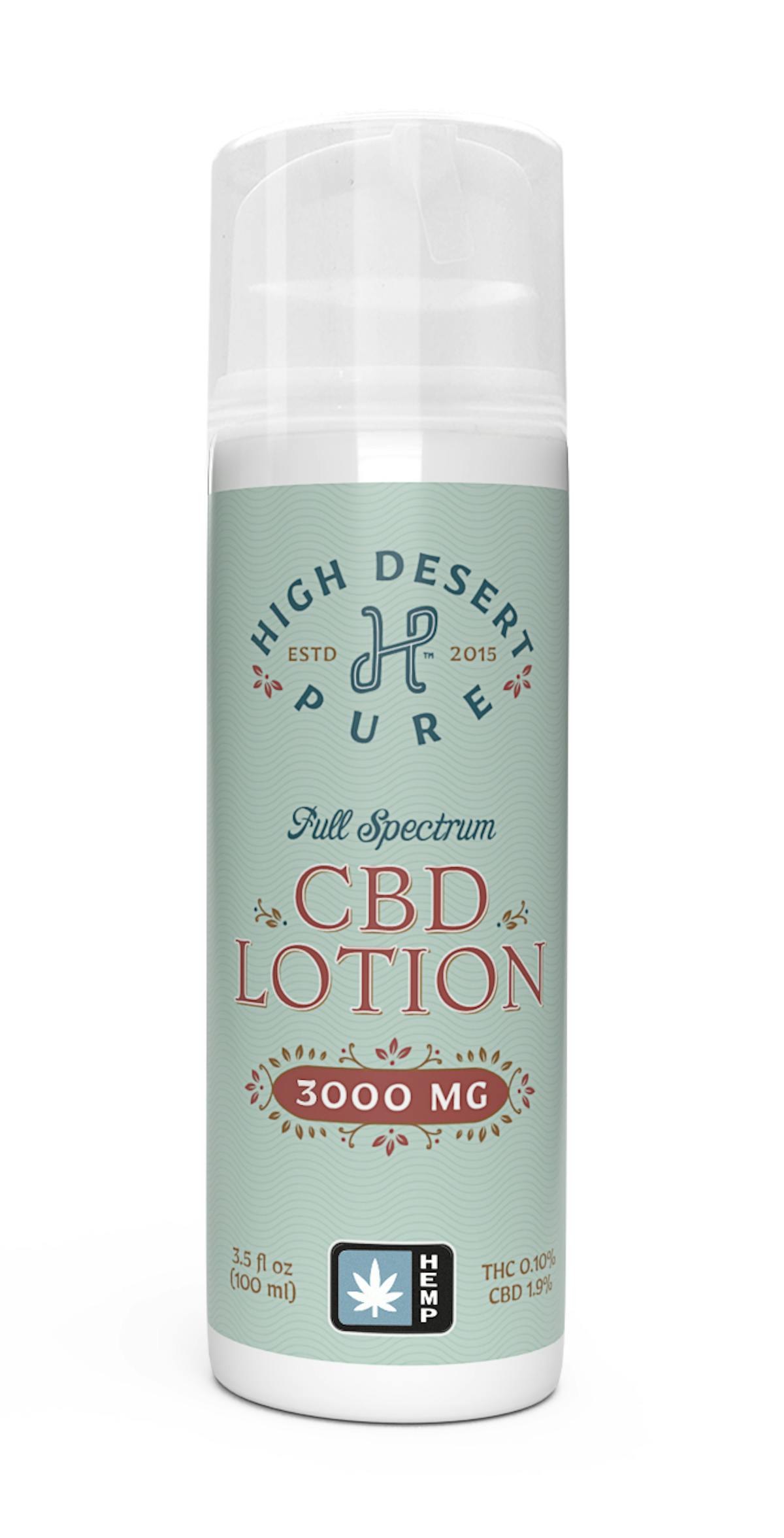 Photo of High Desert Pure 3.5 fl oz 6:1 CBD/CBG Lotion