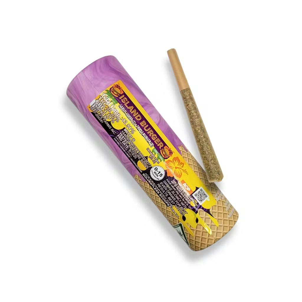 Ice Kream Hash - 1g Rosin Infused Preroll - Island Burger