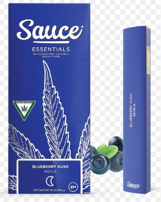 Sauce - Essentials: Live Resin Disposable - Blueberry Kush (I) (1.0g)