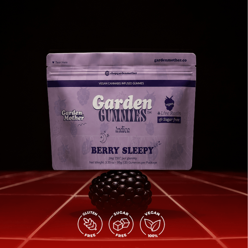 Product Garden Mother - Berry Sleepy Live Rosin Garden Gummies (100mg 20pk)