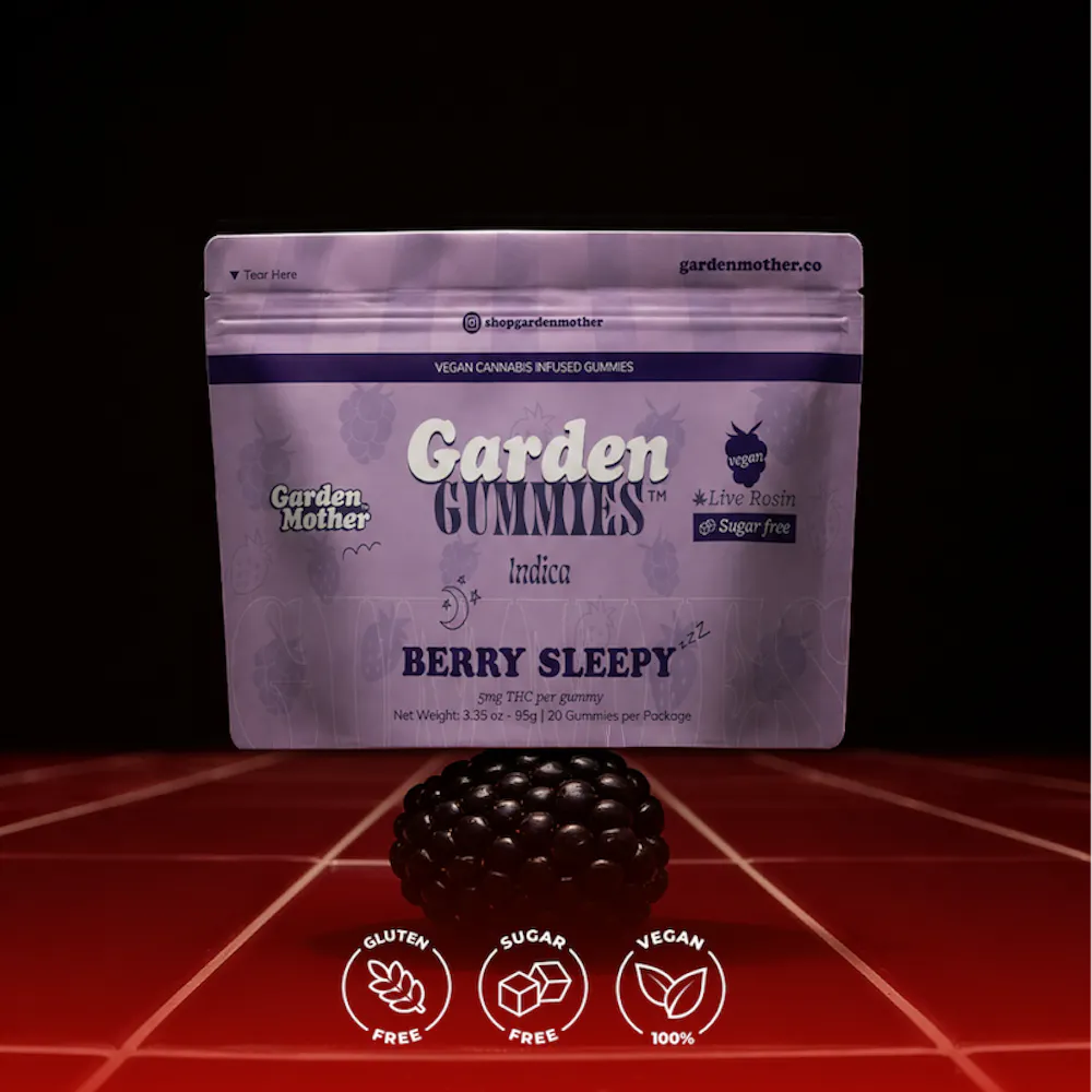 Product Garden Mother - Berry Sleepy Live Rosin Garden Gummies (100mg 20pk)