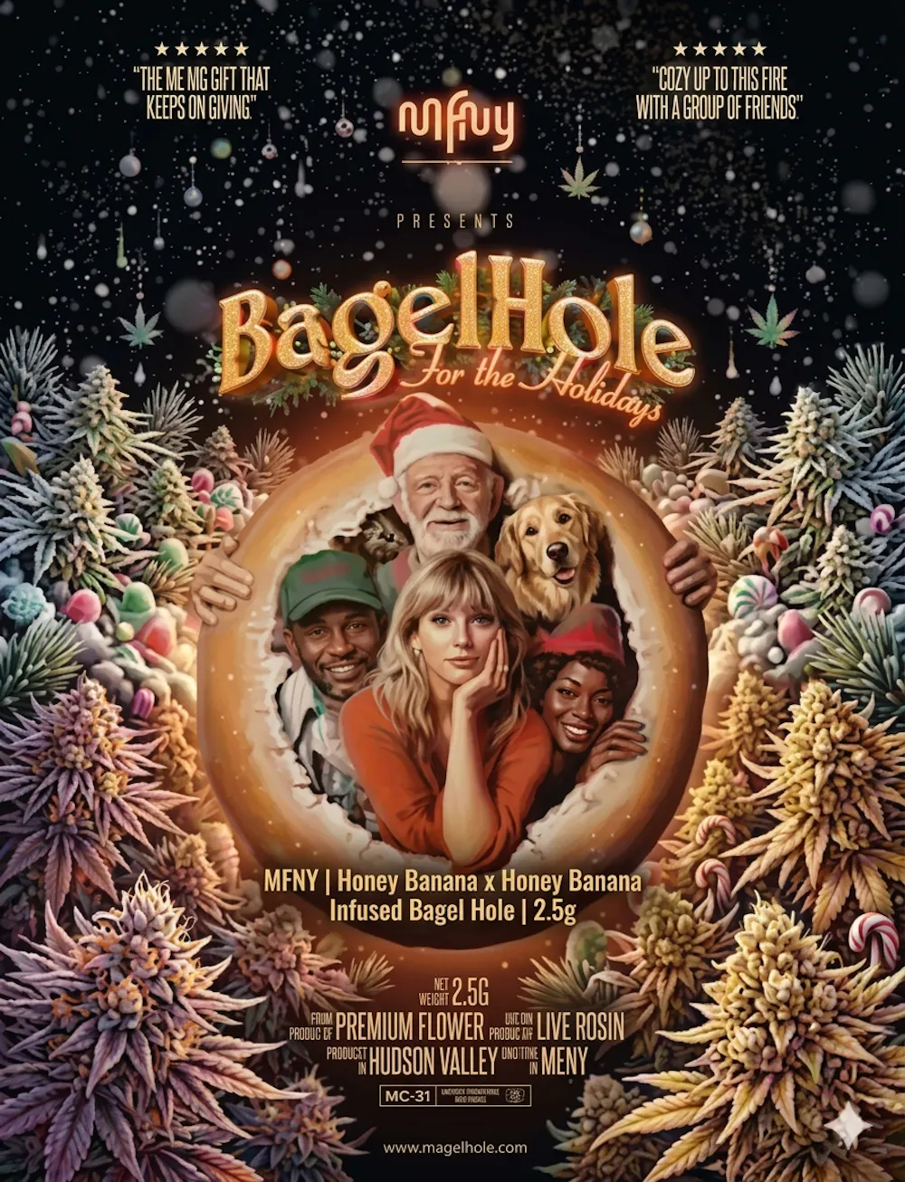 Product MFNY | Honey Banana x Honey Banana | Infused Bagel Hole | 2.5g