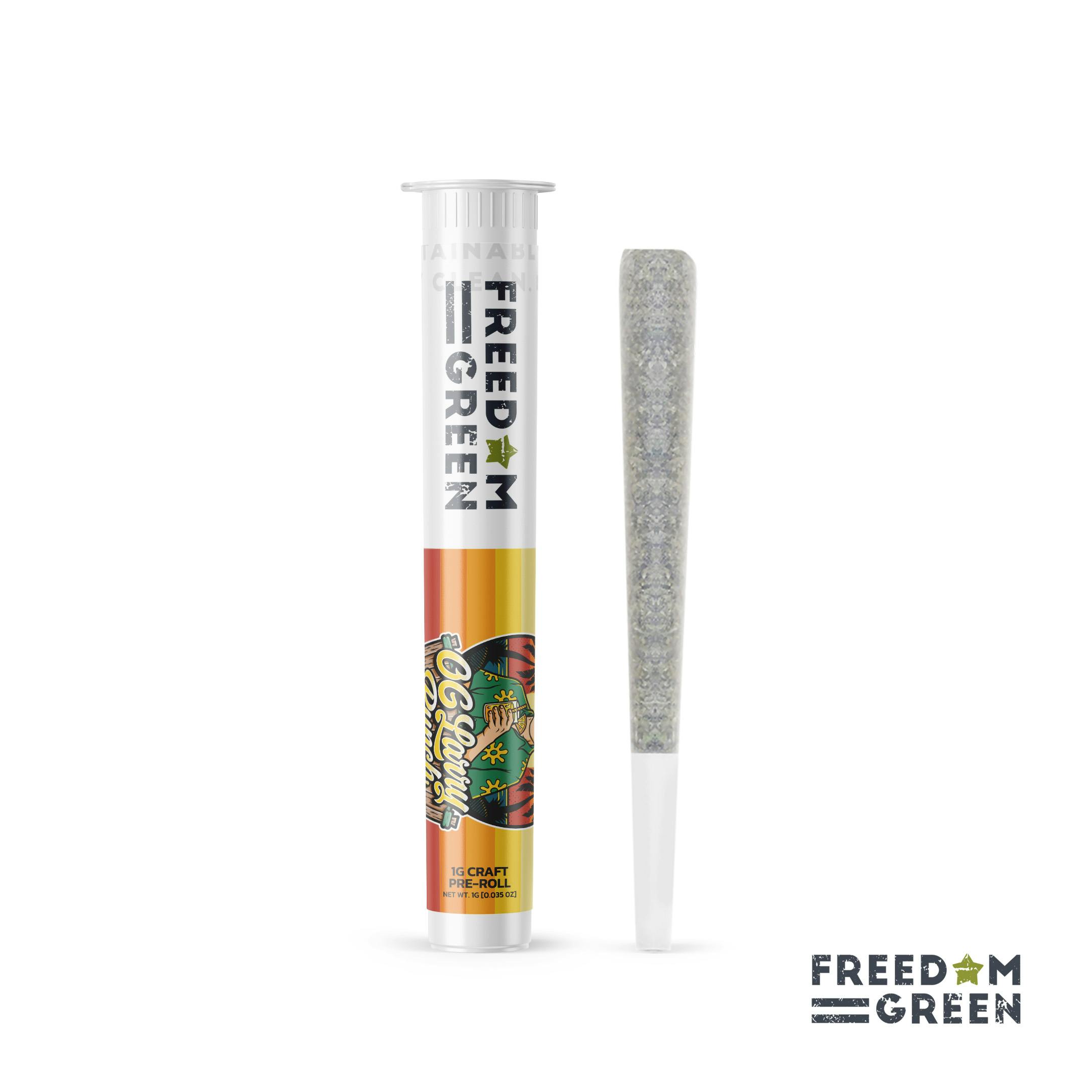 Freedom Green - 1g Preroll - OG Larry Punch