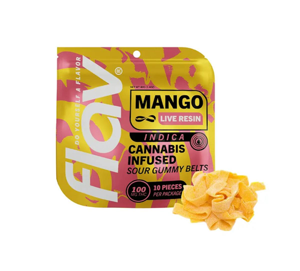 Photo of Flav | Mango | Live Resin Sour Gummy Belts