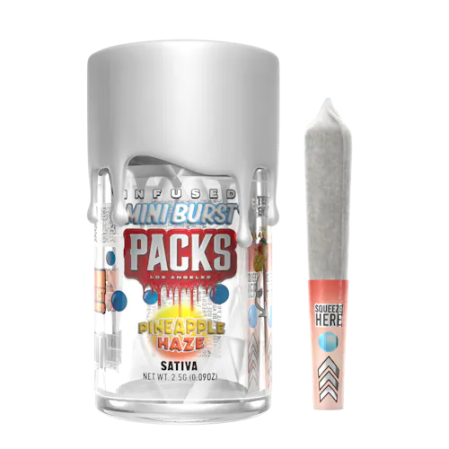 Packs | Pineapple Haze | Mini Bursts | Pre-Roll | 2.5g-active