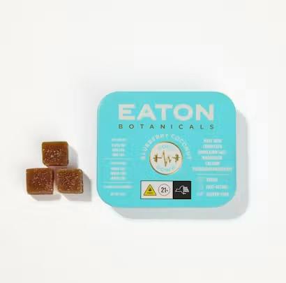 Eaton Botanicals Edible Gummies Cool Down Blueberry Coconut