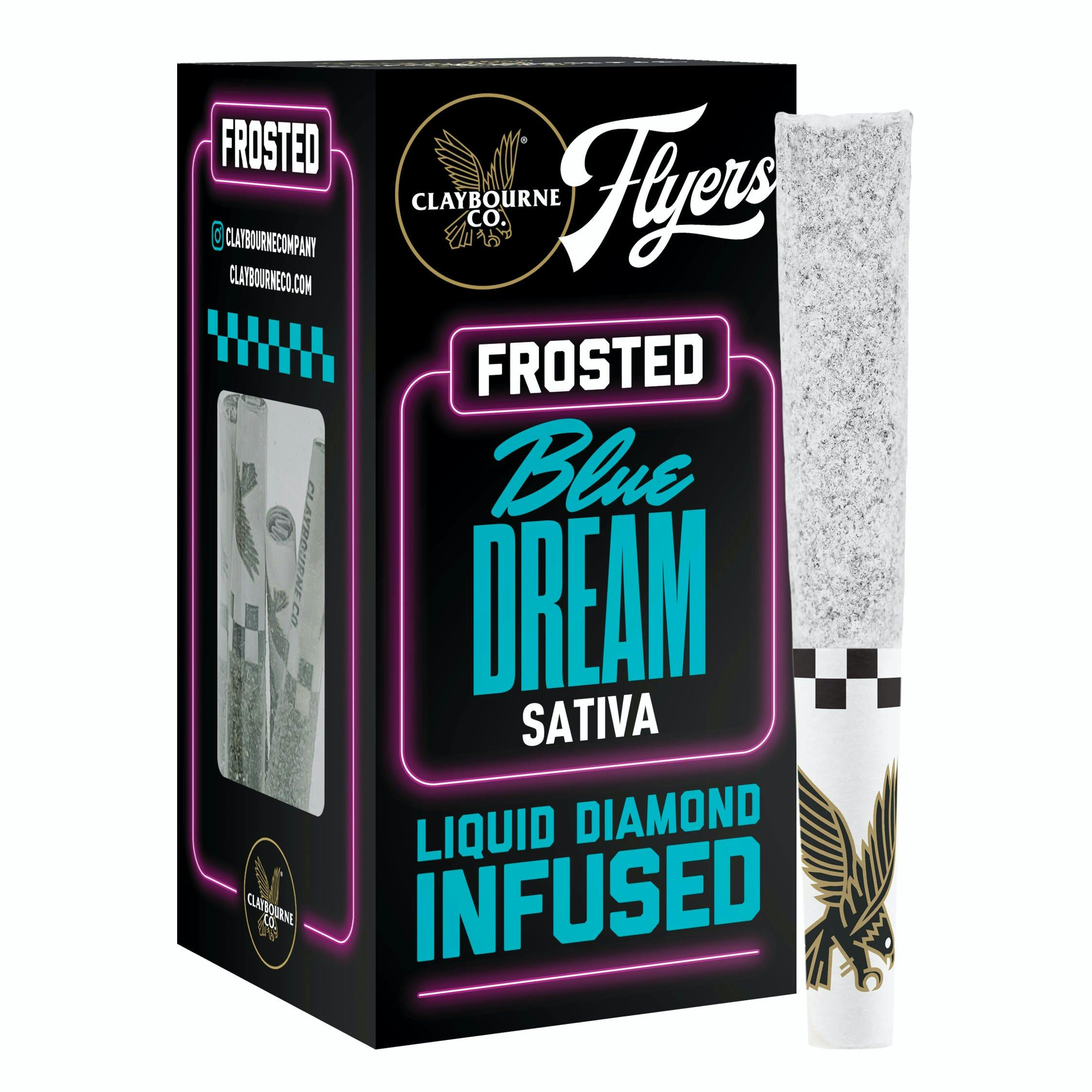 Claybourne Flyers Blue Dream Frosted Flyers 5-Pack Infused Pre-Rolls.