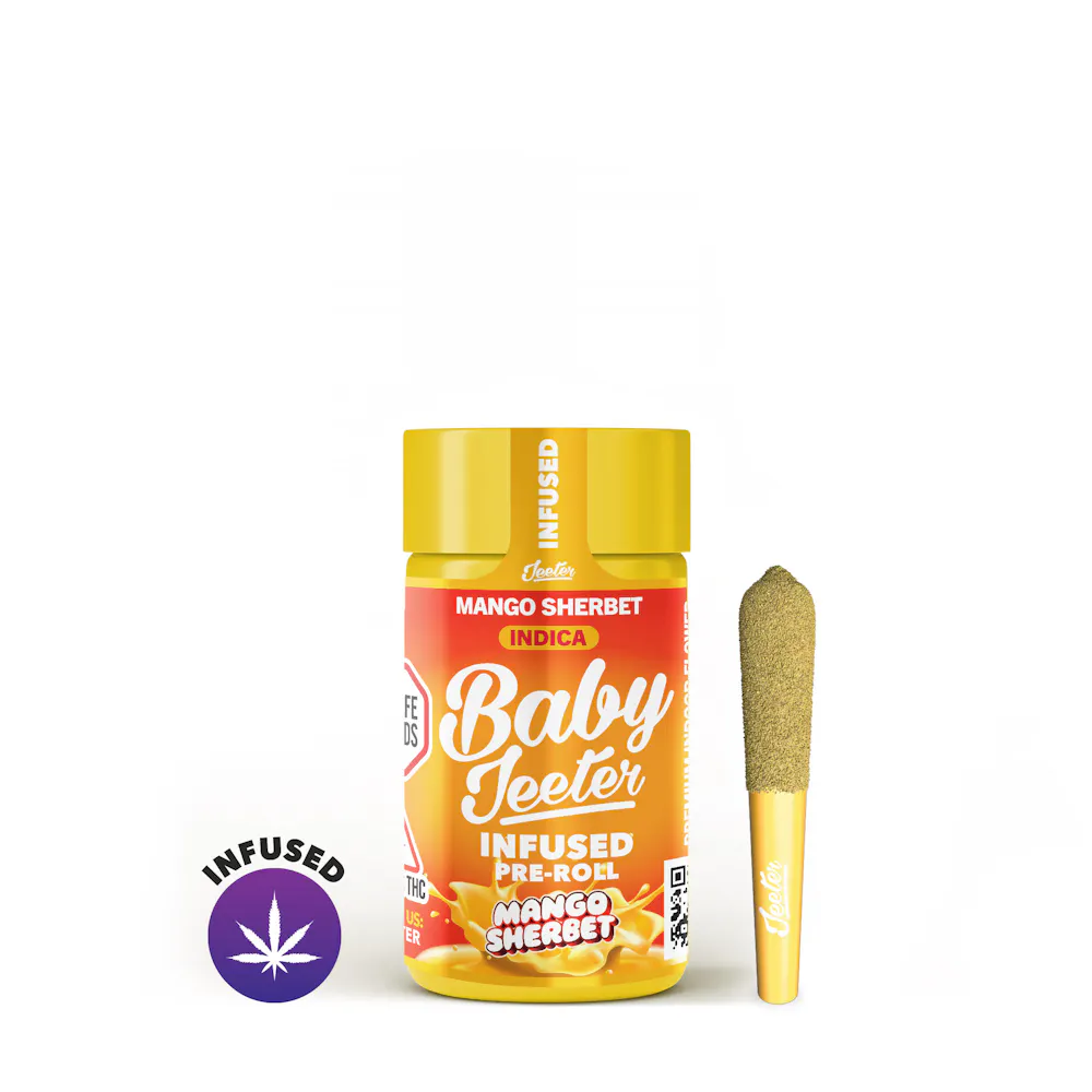Product Mango Sherbet Baby Jeeter Infused Pre-Roll 5-pack | 2.5g