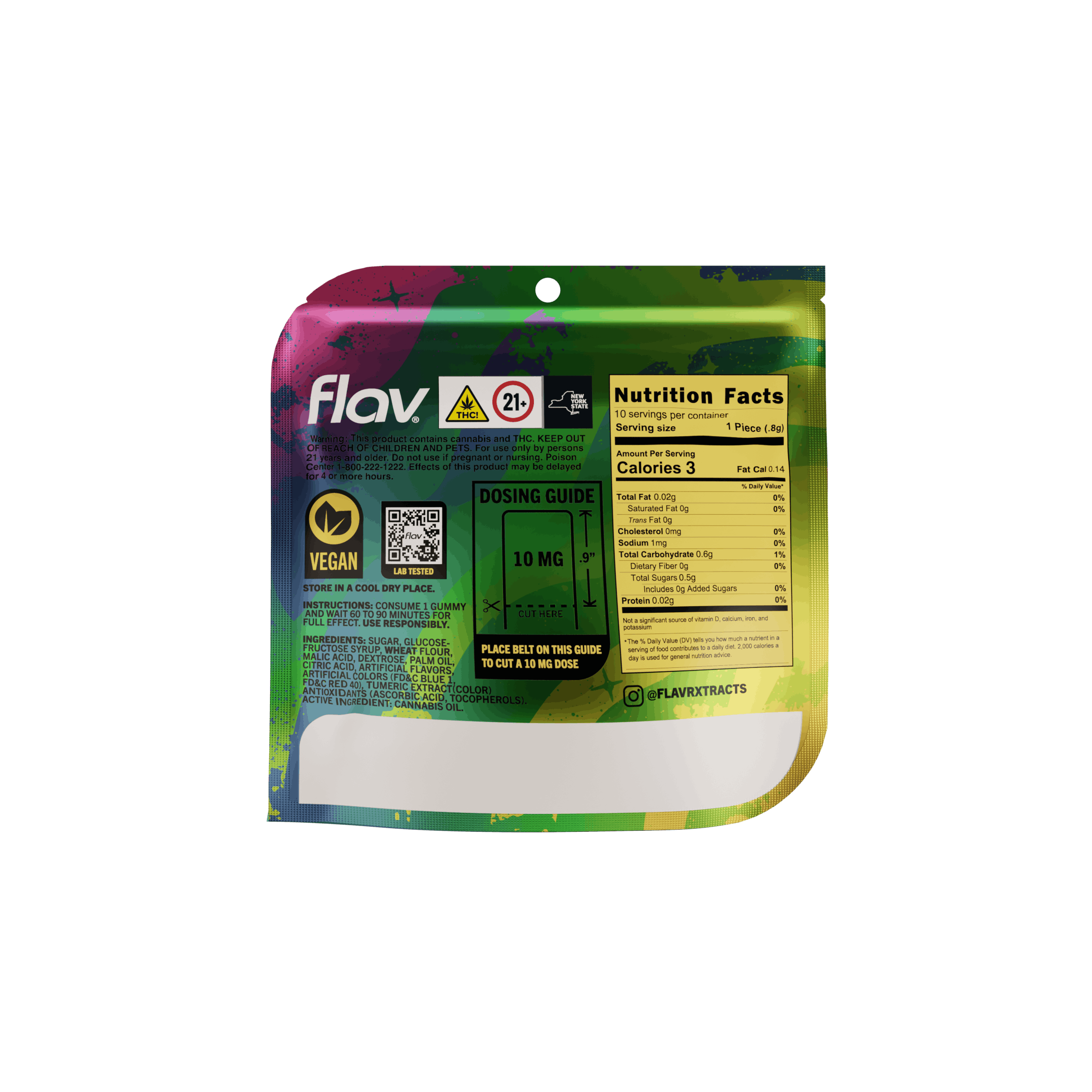 Rainbow Mega Belt - Live Resin  - 100mg - Hybrid-3
