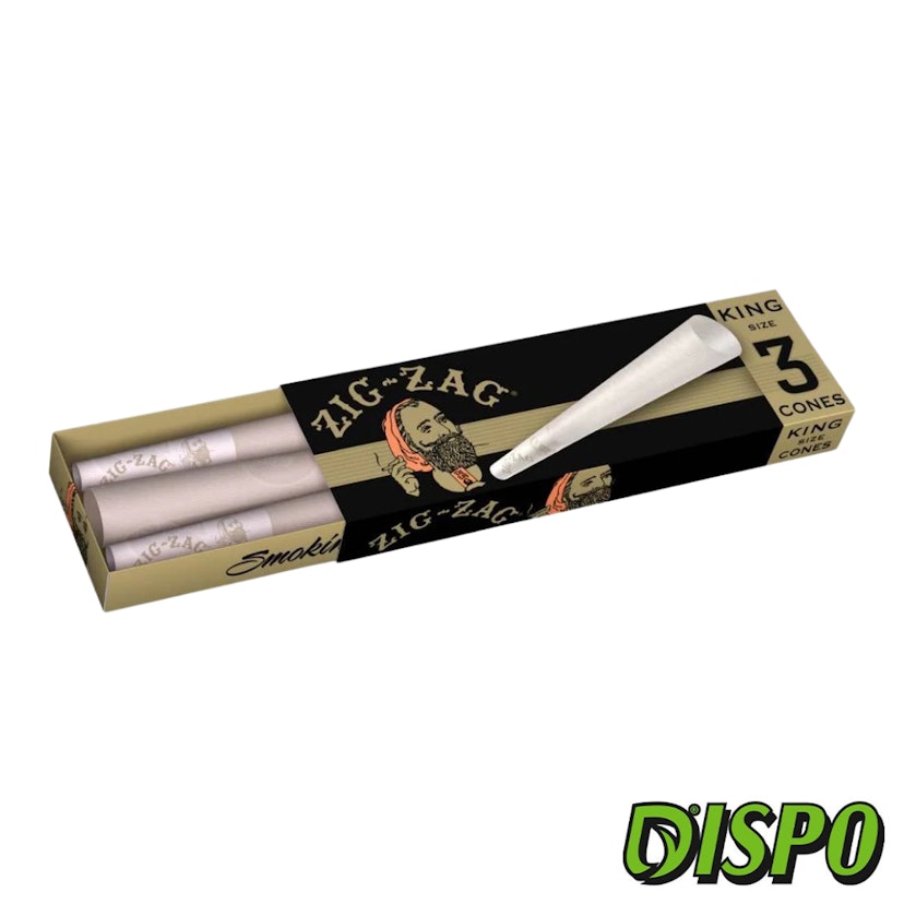 Zig Zag - King Size Cones Slide Box 3ct