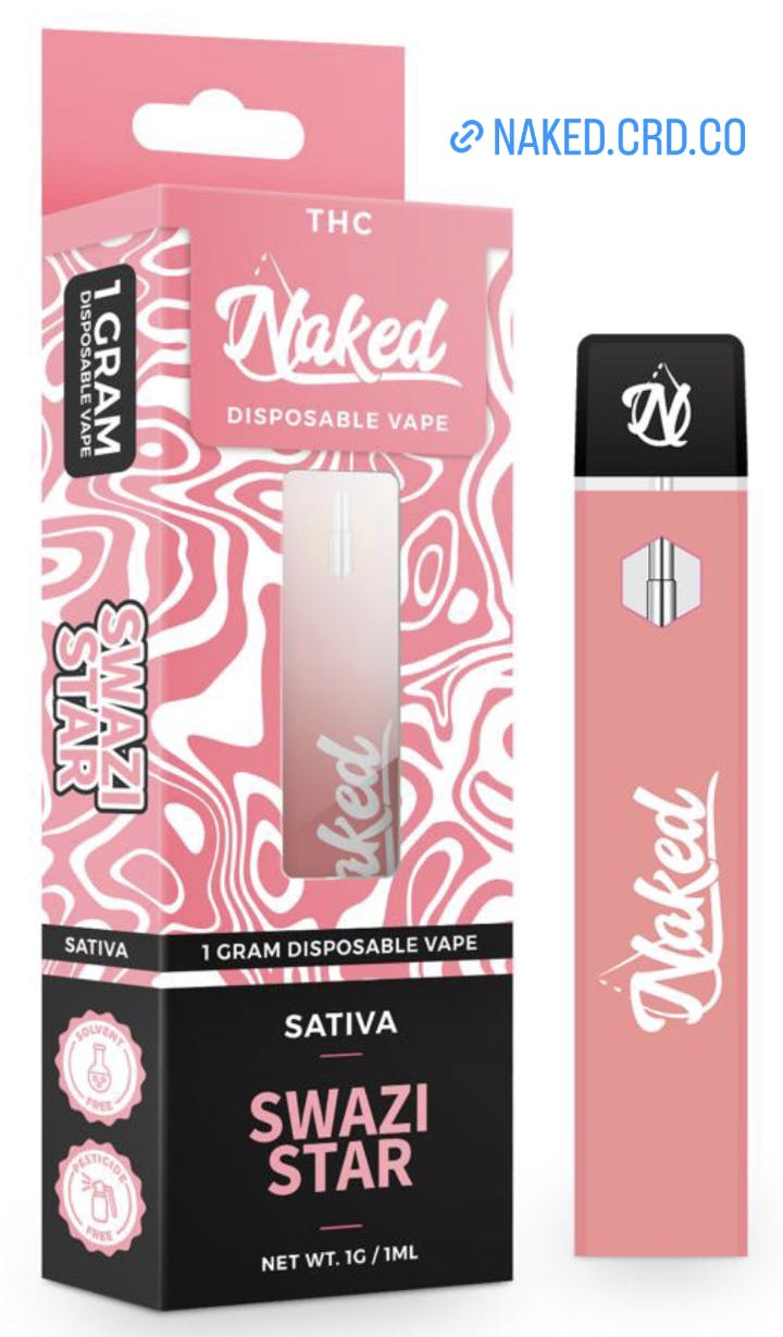 Product: Naked Extracts | Disposable Vape - Swazi Star