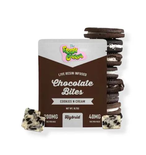 Fresh Canna – 200mg Chocolate Bites – Cookies & Cream-1