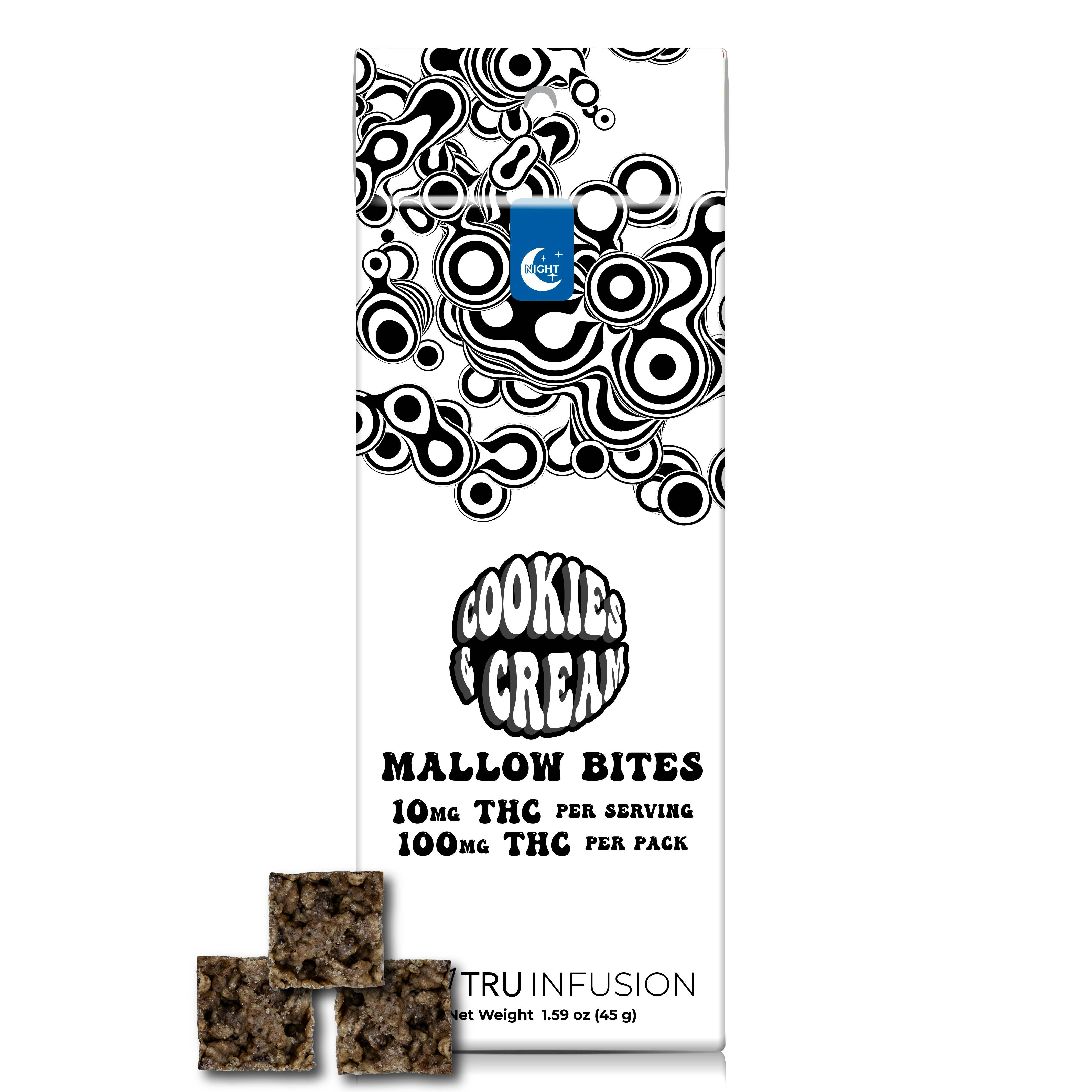TRU Infusion 10mg 10pk - Cookies & Cream Mallow Bites Night