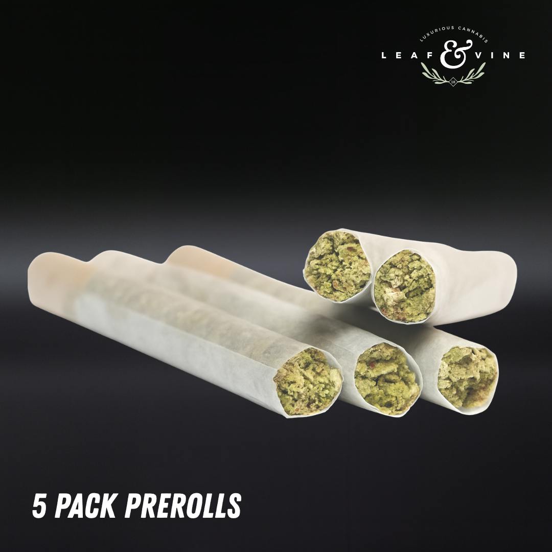 Leaf & Vine Gas Face Pre-roll 5 Pack