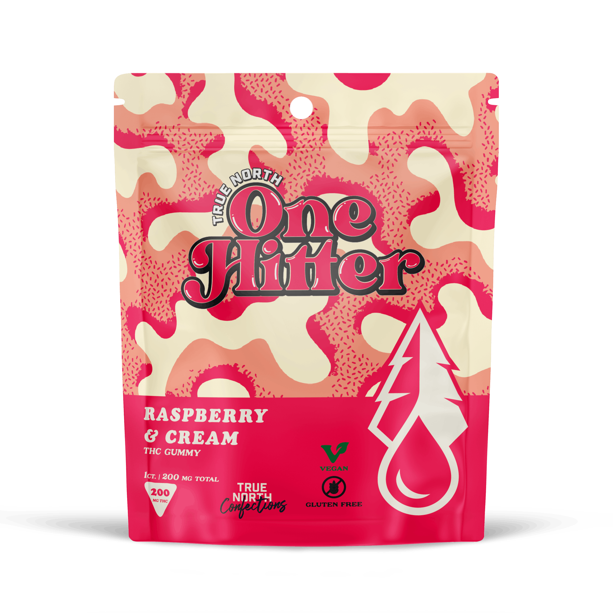 True North - 200mg Single Gummy - Raspberry & Cream