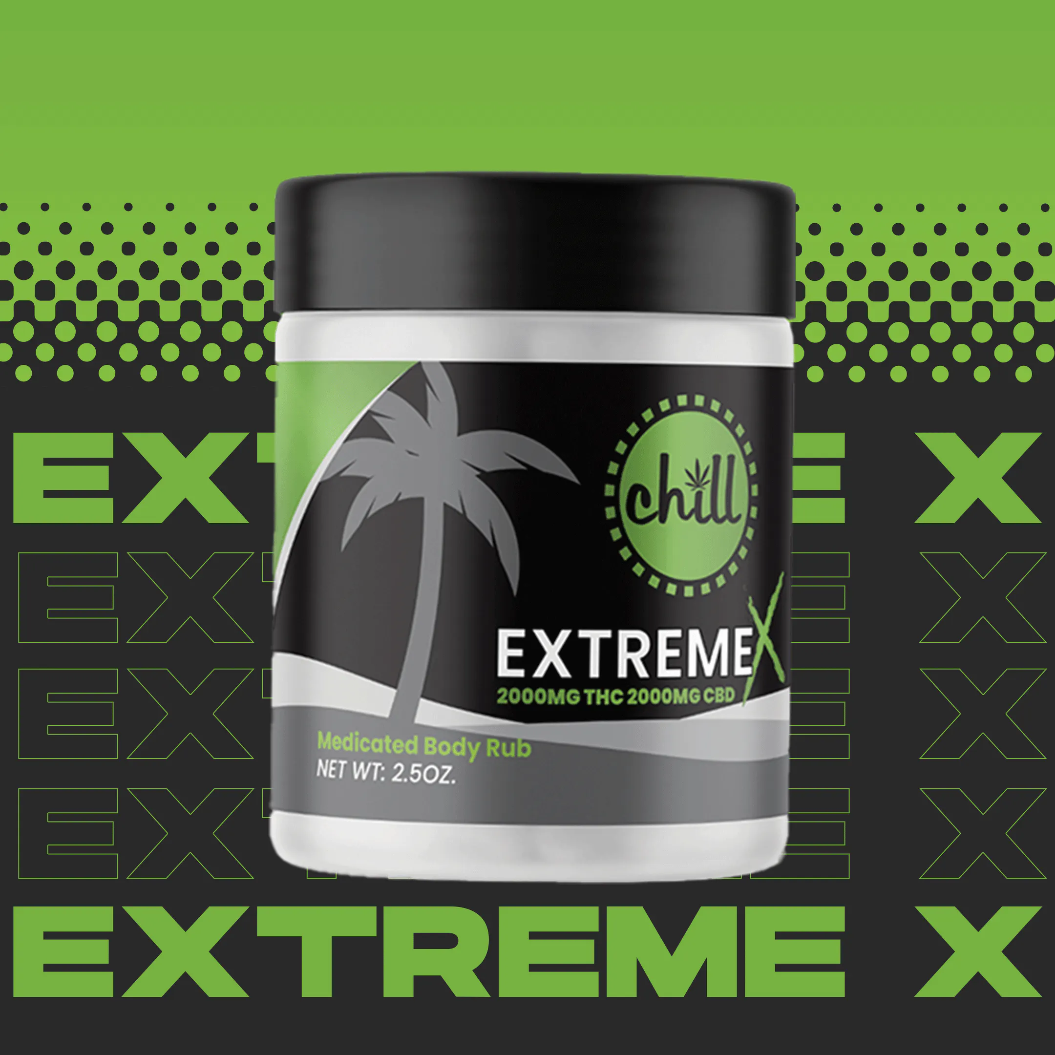 Extreme X Topical 4000mg 1:1 CBD:THC | Northeast Alternatives