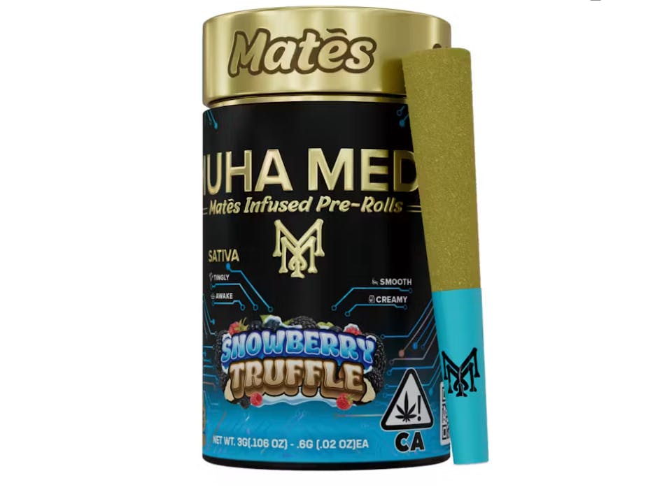 Muha Mates - 5-Pack .6g Infused Prerolls - Snowberry Truffle