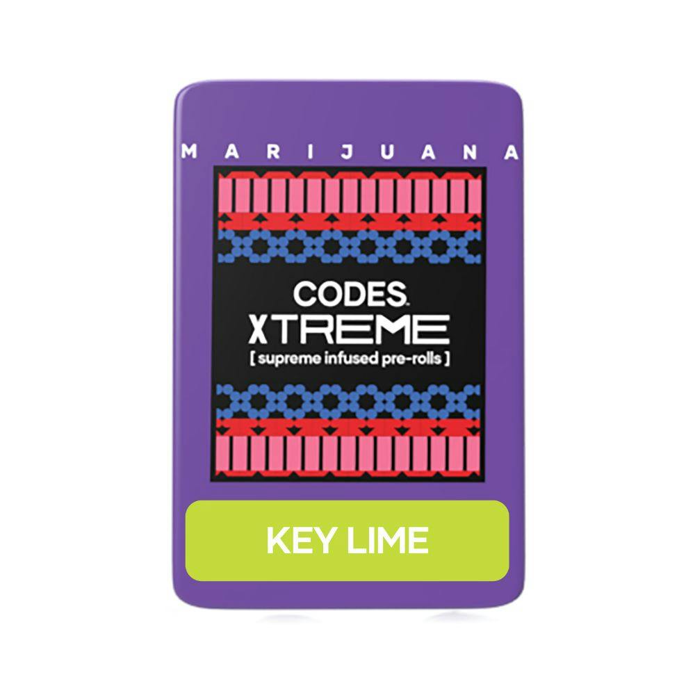 Codes: Infused Pre-Roll Pack | Key Lime x Blue Andez | Xtreme J's