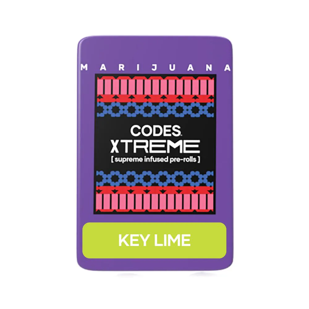 Codes: Infused Pre-Roll Pack | Key Lime x Blue Andez | Xtreme J's