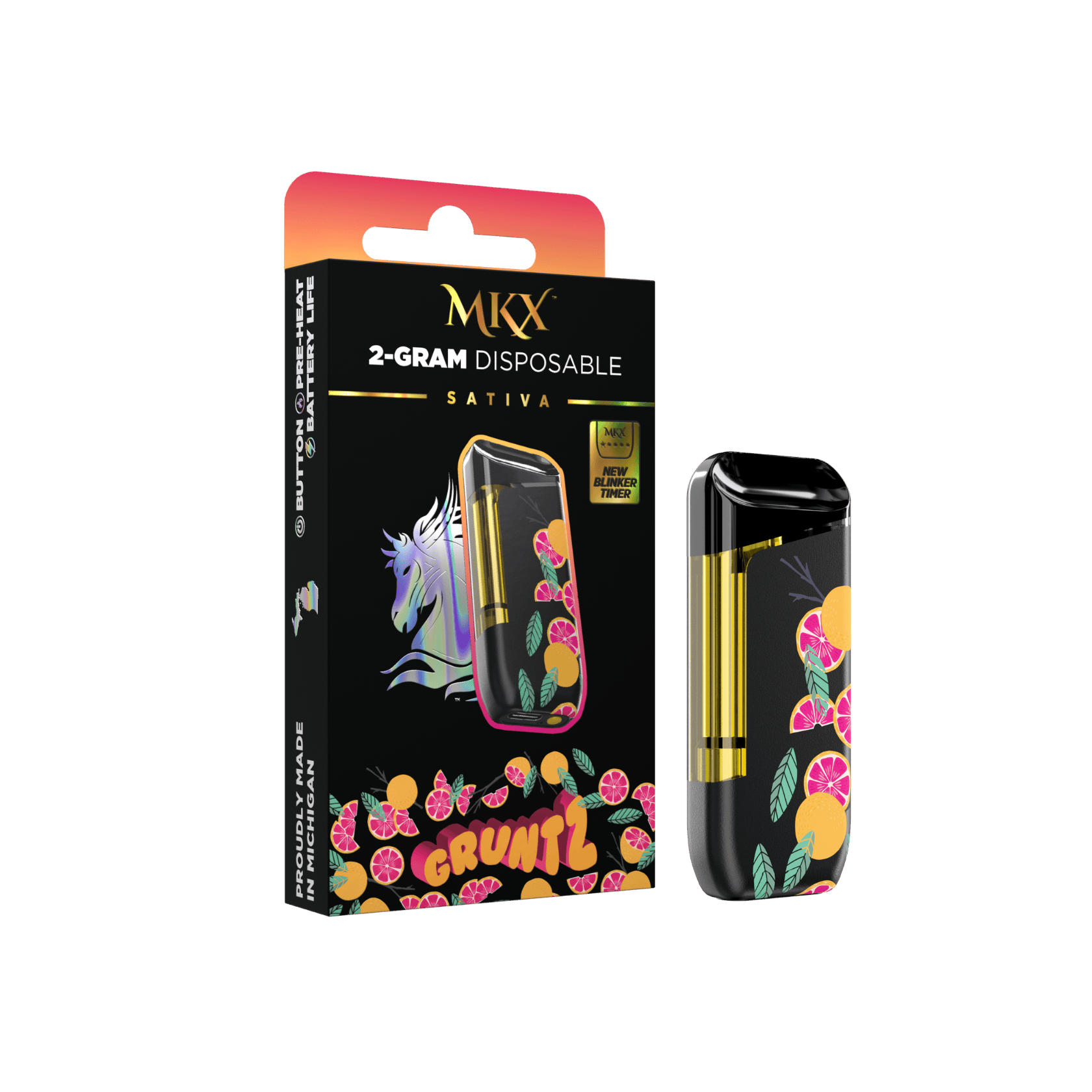 2g MKX Disposable - Gruntz 2g Disposable - Sativa