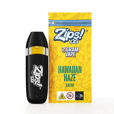 Zips Hawaiian Haze Disposable Vape 2g | Sacred Bloom