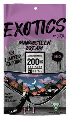 Product: Dixie | EXOTICS Gummies - Mangosteen Dream - 200mg *Limited Edition*