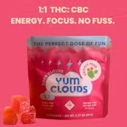 Yum Clouds | 1:1 Electric Prickly Pear | 10ct Gummies