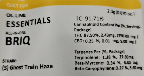 Select – BRIQ AIO – Essentials – Ghost Train Haze – 2g-1