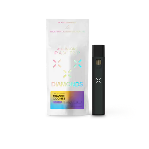 PAX Orange Cookies All In One Liquid Diamonds Disposable Vape Pen 1000mg-active