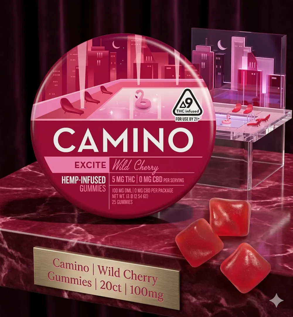 Product Camino | Wild Cherry | Gummies | 20ct | 100mg