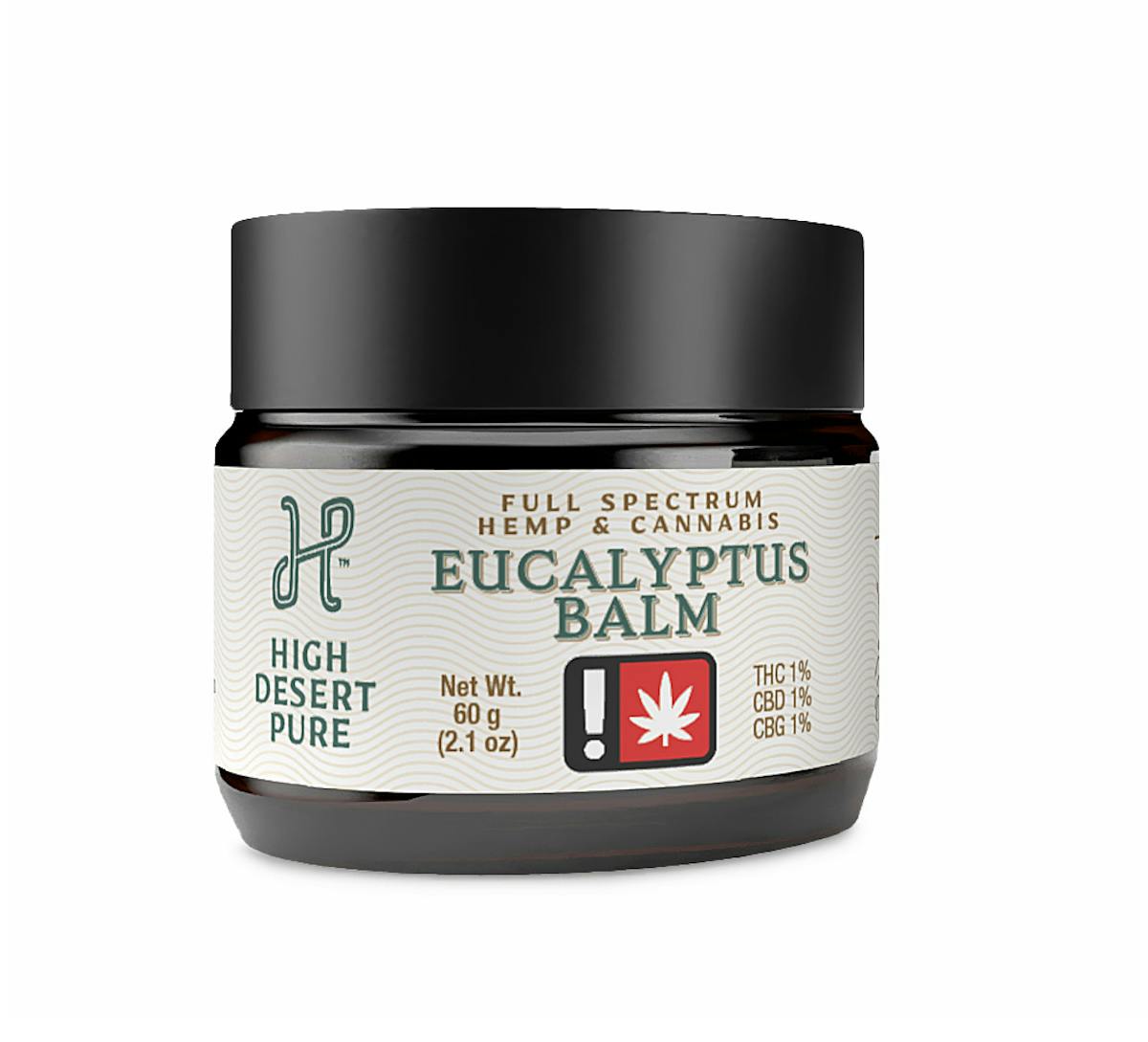 Photo of High Desert Pure 60g 1:1:1 Full Spectrum Hemp & Cannabis EUCALYPTUS Balm