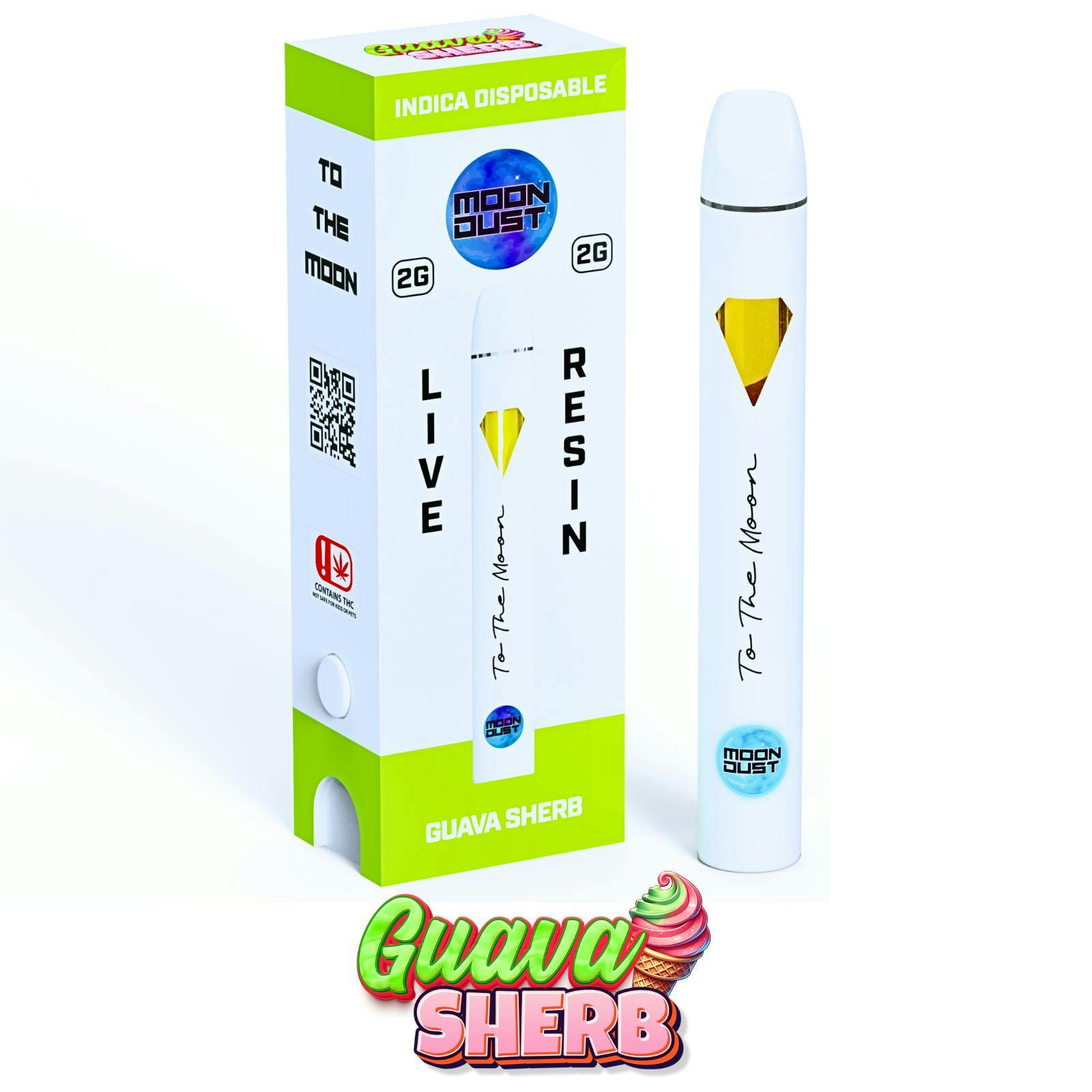 Moondust Live Resin Disposable Guava Sherb - Indica