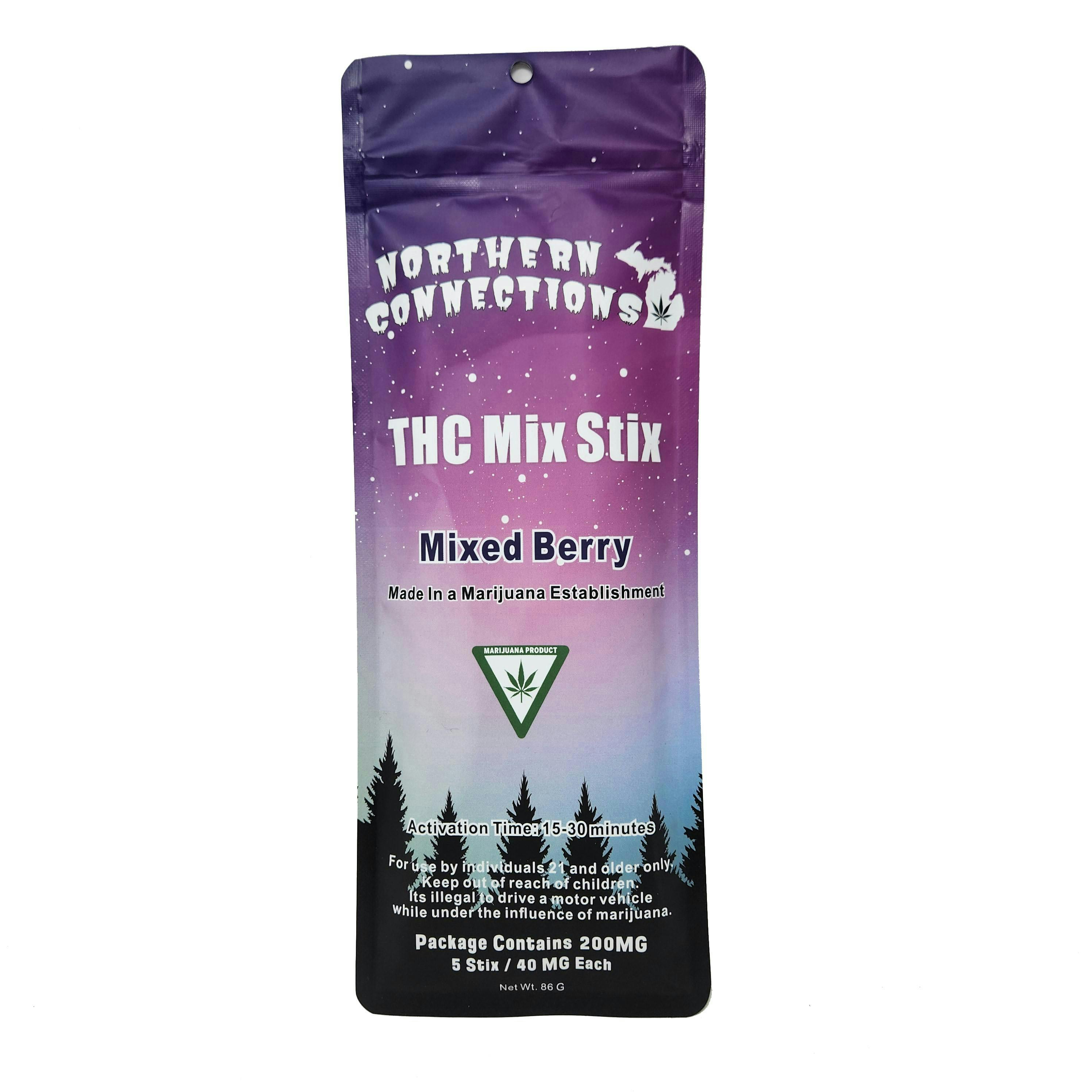Product: NORTHERN CONNECTIONS | MIXED BERRY - MIX STIX | 200MG